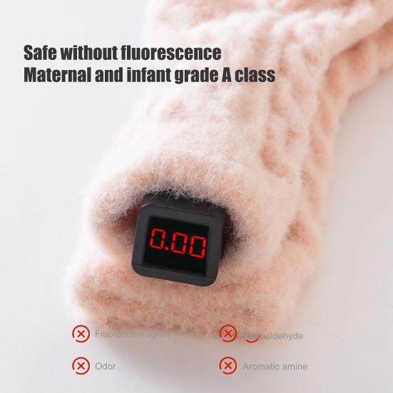 1 Pair Winter Warm Baby Mid Tube Socks Thick Soft Toddler Socks with Non-Slip Stretchy Kids Mid-Crew Thermal Socks