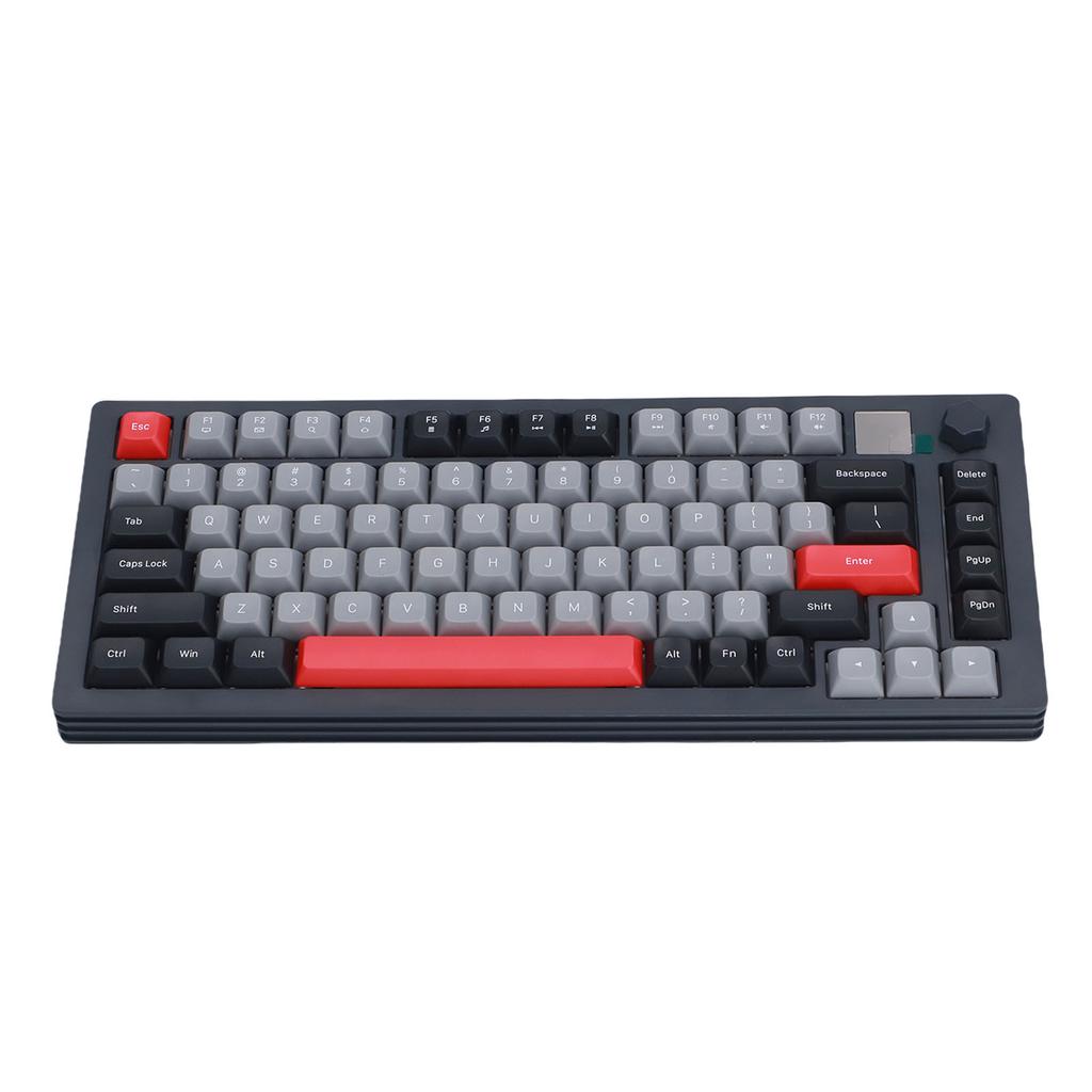 75 Wireless Mechanical Gaming Keyboard with Multimedia Display Crmy Sound Hot Swappable Pre Lubed Linr  es Gasket Structure RGB Backlit