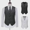 Men's Slim Fit Korean-Style Business Casual Jacquard Vest
