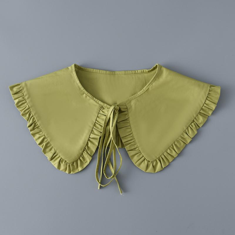 Sweet Lapel Shawl Doll Collar Shoulder Wrap Student Adjustable Ribbon Sweater Hoodie Fake Collar Ruffle Detachable Collar