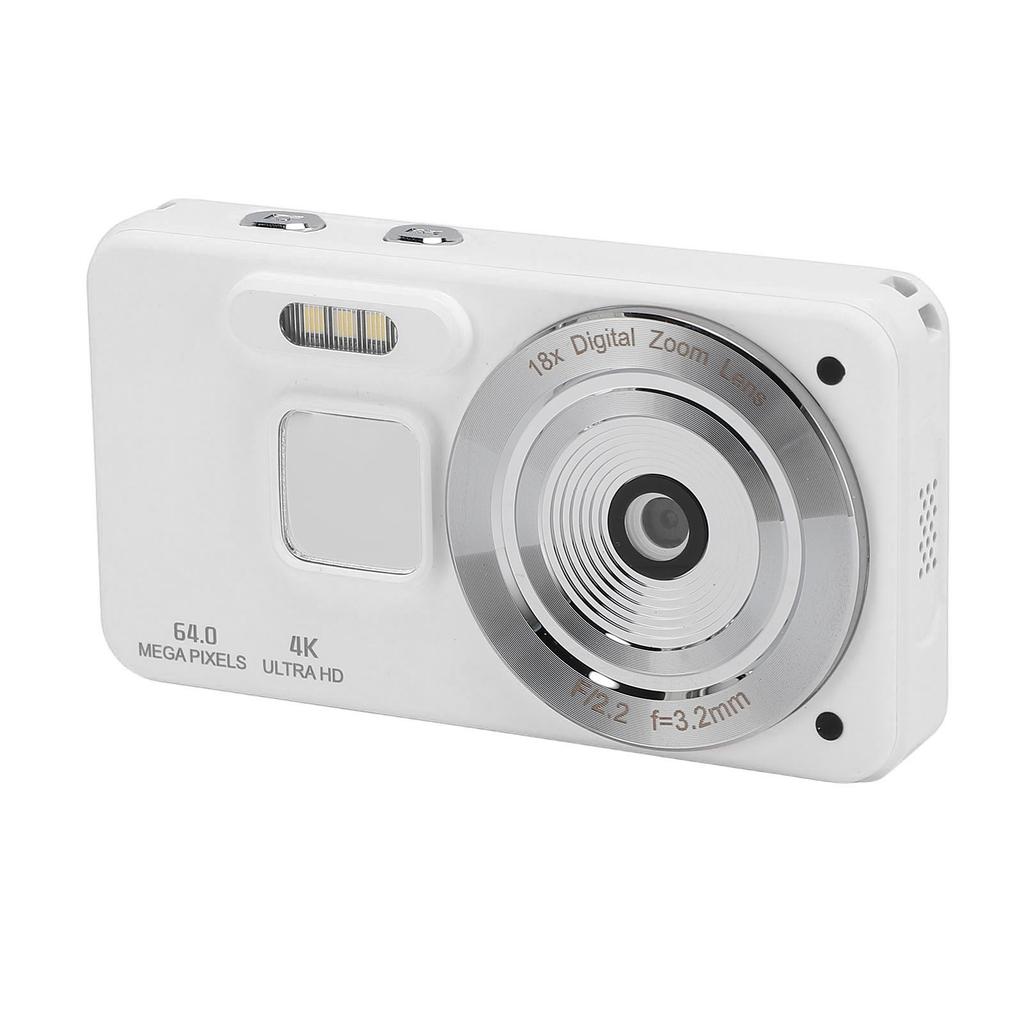 4K Digital Camera Portable 64MP 18x Zoom Autofocus Anti Shake Selfie HD Video   Camera Compact Travel Camera for Teen Boy Girl Kids
