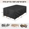 Patio Furniture Covers Waterproof Winter, Heavy-Duty Outdoor Furniture Set Covers for Table Chairs, Anti-UV, No Tears or Fading