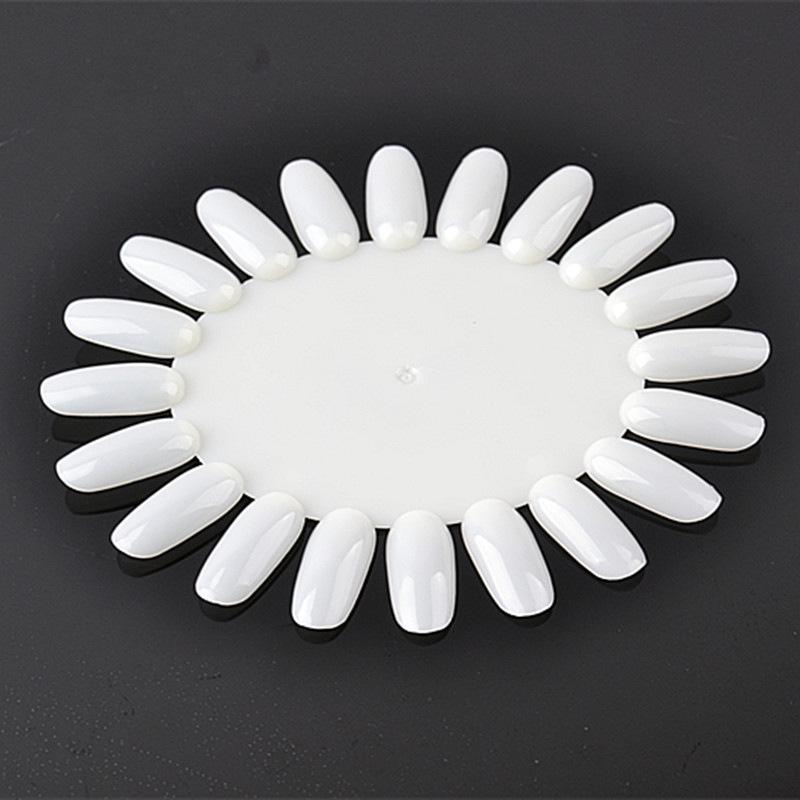 20-Color Oval Nail Polish Gel Display Board for Manicure