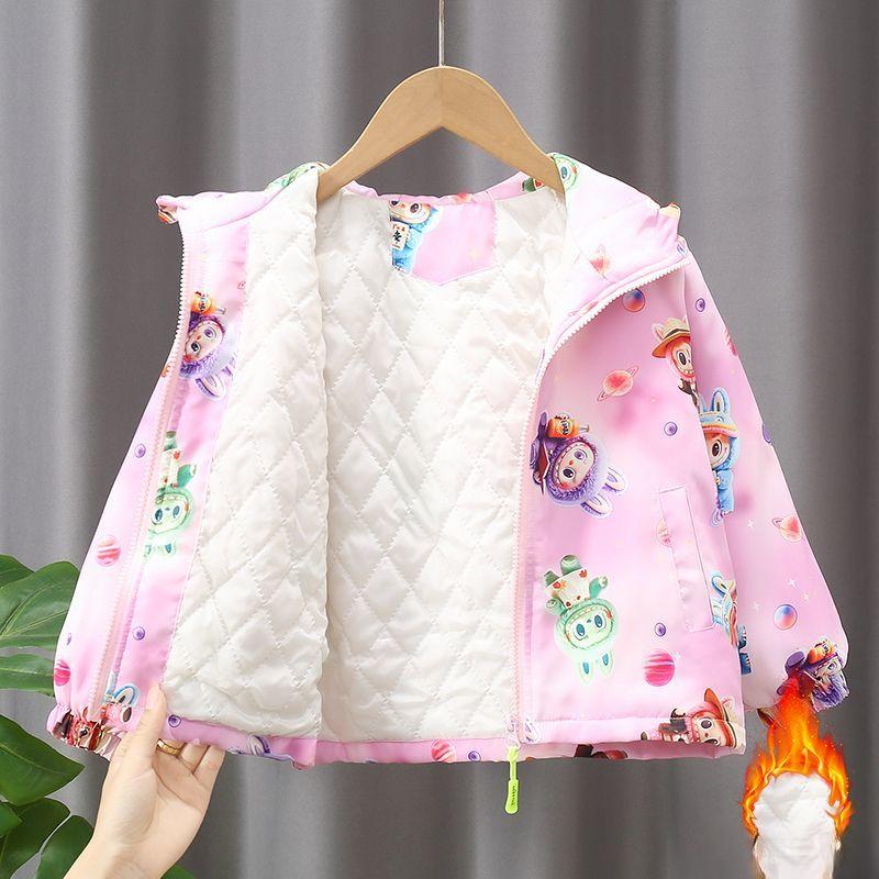 Pardesiu de vânt pentru copii, Modă de primăvară și toamnă cu geacă de bumbac, Jachetă casual cu glugă pentru băieți și fete