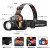 Rechargeable LED High 3000 6 Lighting Bright and Powerful COB Dual Light Motion for Night Disaster Power and Bicycles Headlight, Brightness, Lumens,