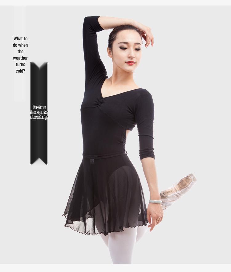 Damski bezrękawnik baletowy z krzyżującymi się plecami