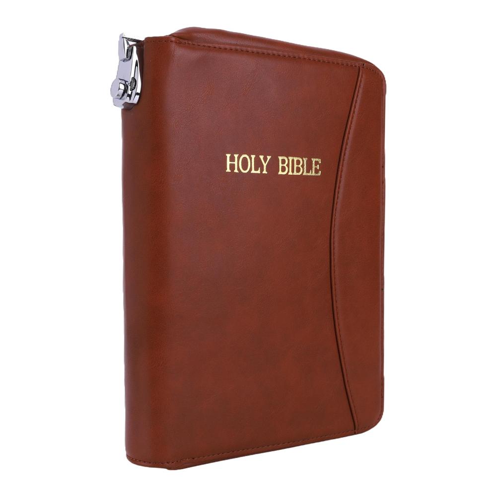 Lockable Soft Pistols Case Holy Bible Leather Gun Bags Tactical Pistol Holster for Glocks&Small Handguns Storage