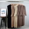 2025 Women's Autumn New Casual Suit  Long Cardigan Matching  Elegant Slim Fit Sleeveless Long Skirt Two Piece Female Clothing