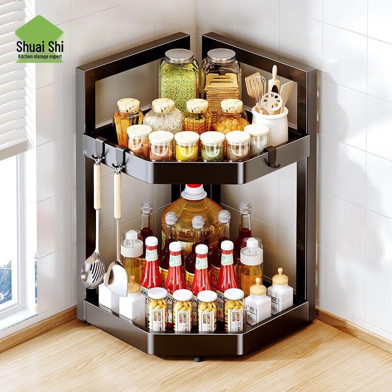 

Угловая кухонная полка для специй