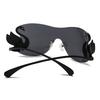  One-Piece Ins Style Full-Frame Sunglasses Charming Modern Retro Sunglasses Trendy Street Style Sunglasses Lh301