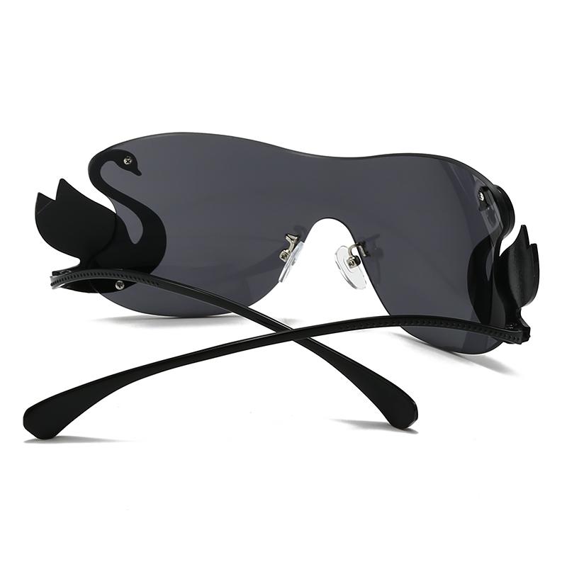  One-Piece Ins Style Full-Frame Sunglasses Charming Modern Retro Sunglasses Trendy Street Style Sunglasses Lh301