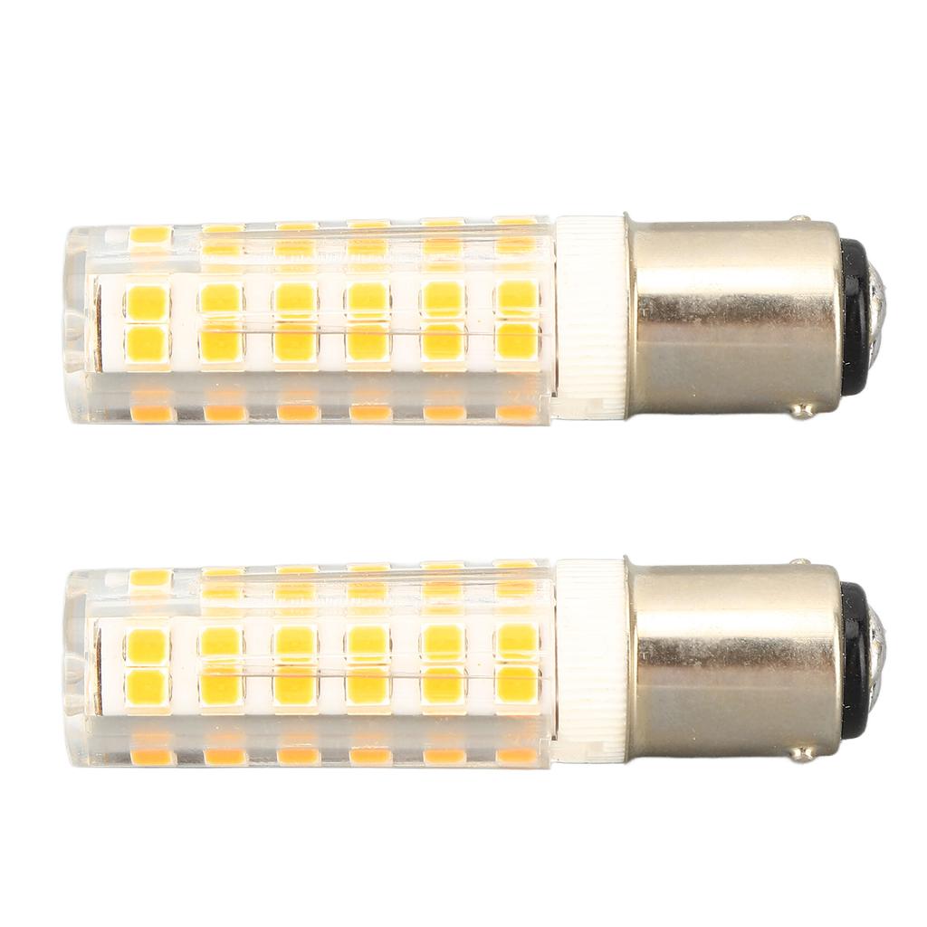 2 stücke BA15D Led-lampen Dimmbar 6W Doppel Kontaktieren DC Bajonett Basis 540LM 76 LED Warmes Licht 60W Halogen