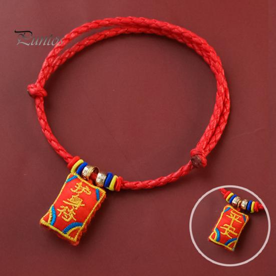 Cat Collar Pet Vibrant Color Adjustable Friendly to Skin Wear Resistant Ultra-Light Dress Dog Up Polyester Chinese New Year Lucky Red Pendant