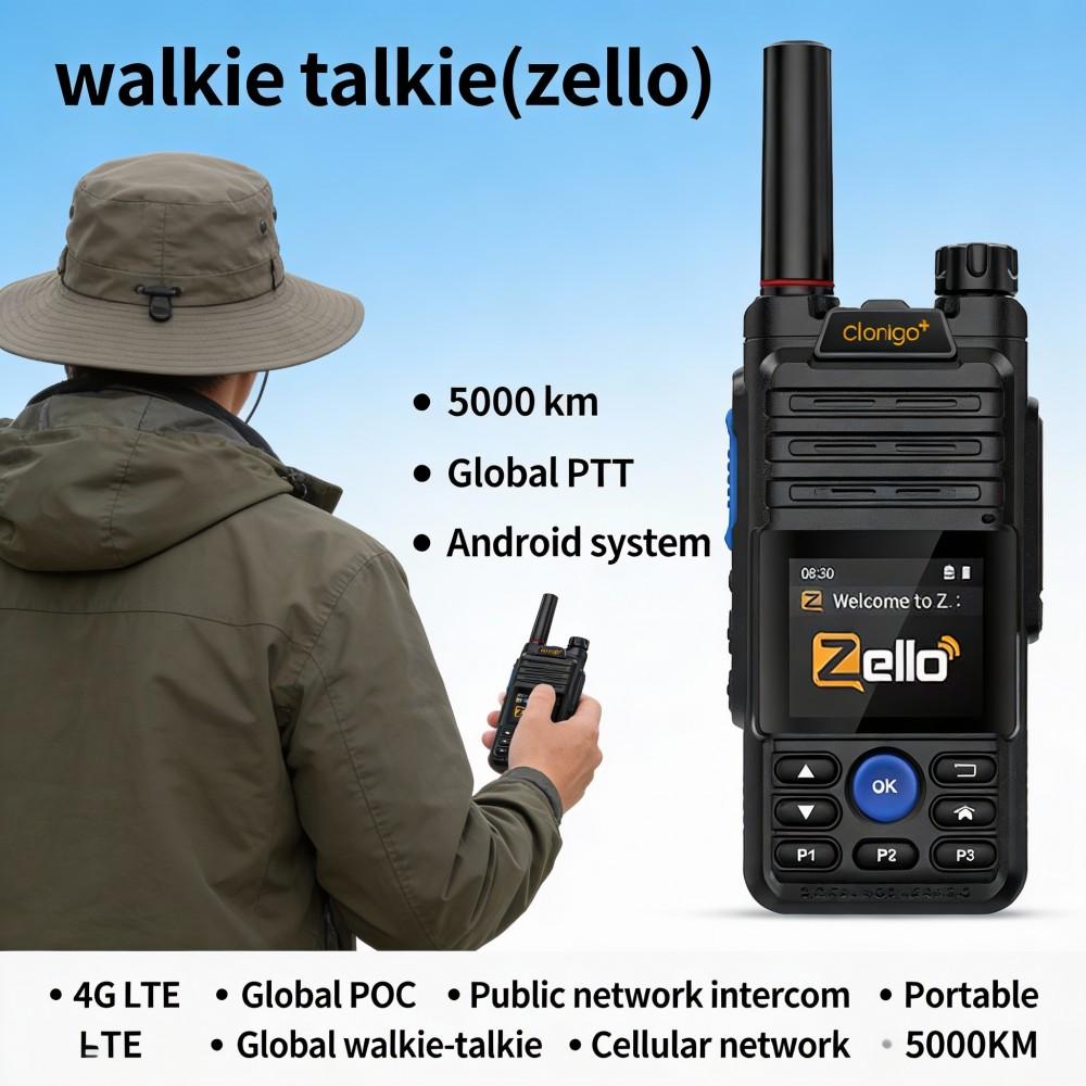 Zello Global Android Walkie Talkie Walkie Talkie Handset 4G Full Netcom with Bluetooth wifi Long Distance PTT Calling