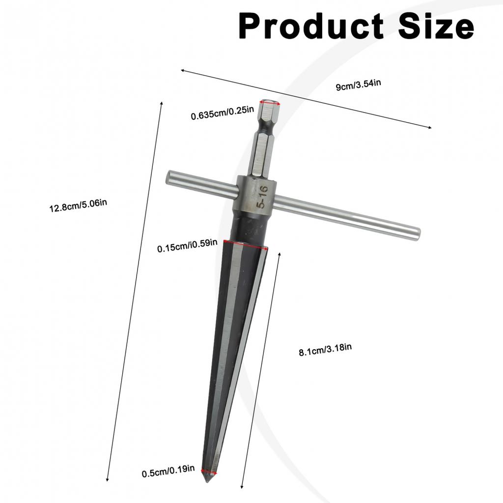Reaming Tapered Reamer Woodworker 5-16mm Bridge Pin Hole