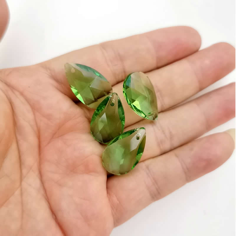 Wholesale lots Faceted Hole Crystal Glass rhinestones Teardrop loose beads jewelry Jewelry beads accessories 8X12/10X14m