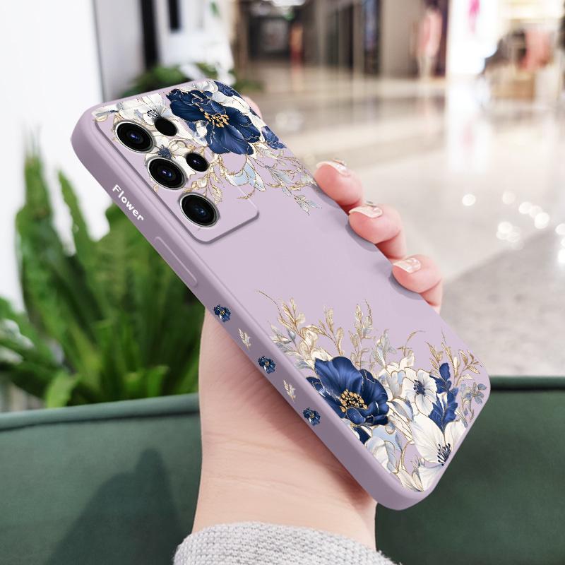 Brilliant Peony Phone Case For Samsung Galaxy S25 S24 S23 S22 S21 S20 S10 S10E Ultra Plus FE Note 20 Ultra Plus Cover