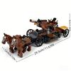 Set di Giocattoli da Assemblaggio con Mattoncini MOC Serie Carrozza Medievale Modello Città della Carrozza Giocattolo da Costruzione Fai-da-te Regalo per Festival