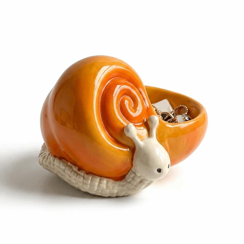 Hollow Storage Cavity Resin Storage Ornament Frog Snail Shaped Decorative Statue Entryway Cabinet