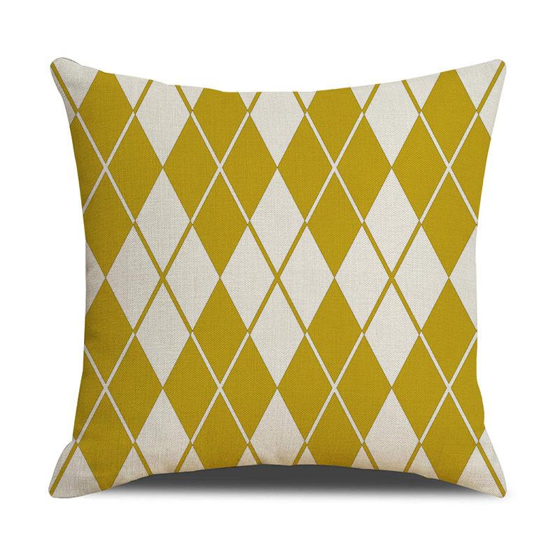 Throw Pillow Case Printed Polyester Lumbar Cushion Living Room Home Sofa Pillow Case