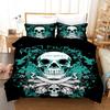 3D Digital Printing Kit Three-Piece Quilt Cover Sheet Skeleton