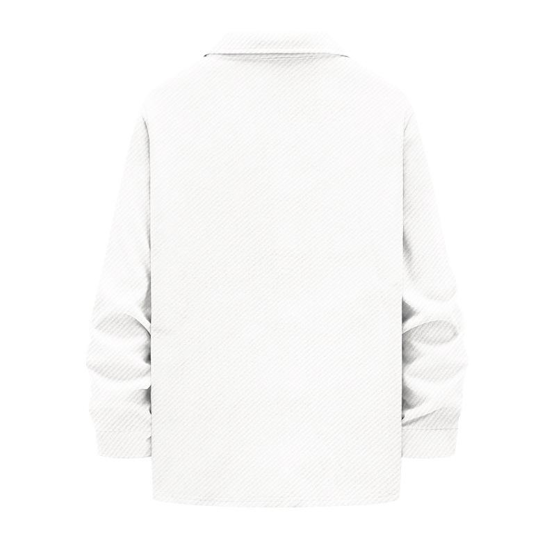 Herren Unifarbene Lässige Jacke mit Langen Ärmeln und Revers - Herbst/Winter Kollektion