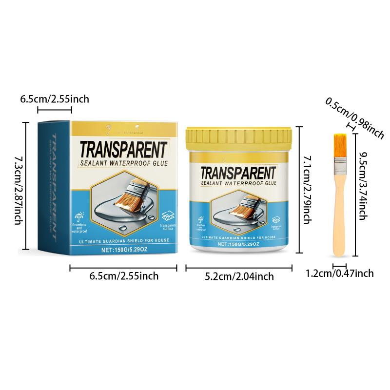 Transparent Sealing Waterproof Glue Kitchen Bathroom Leakage Home Crack Repair Multifunctional Invisible Leakproof Sealant
