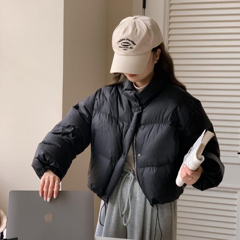 Sweet short down jacket female east new stand-up collar small white duck down jacket bread jacket