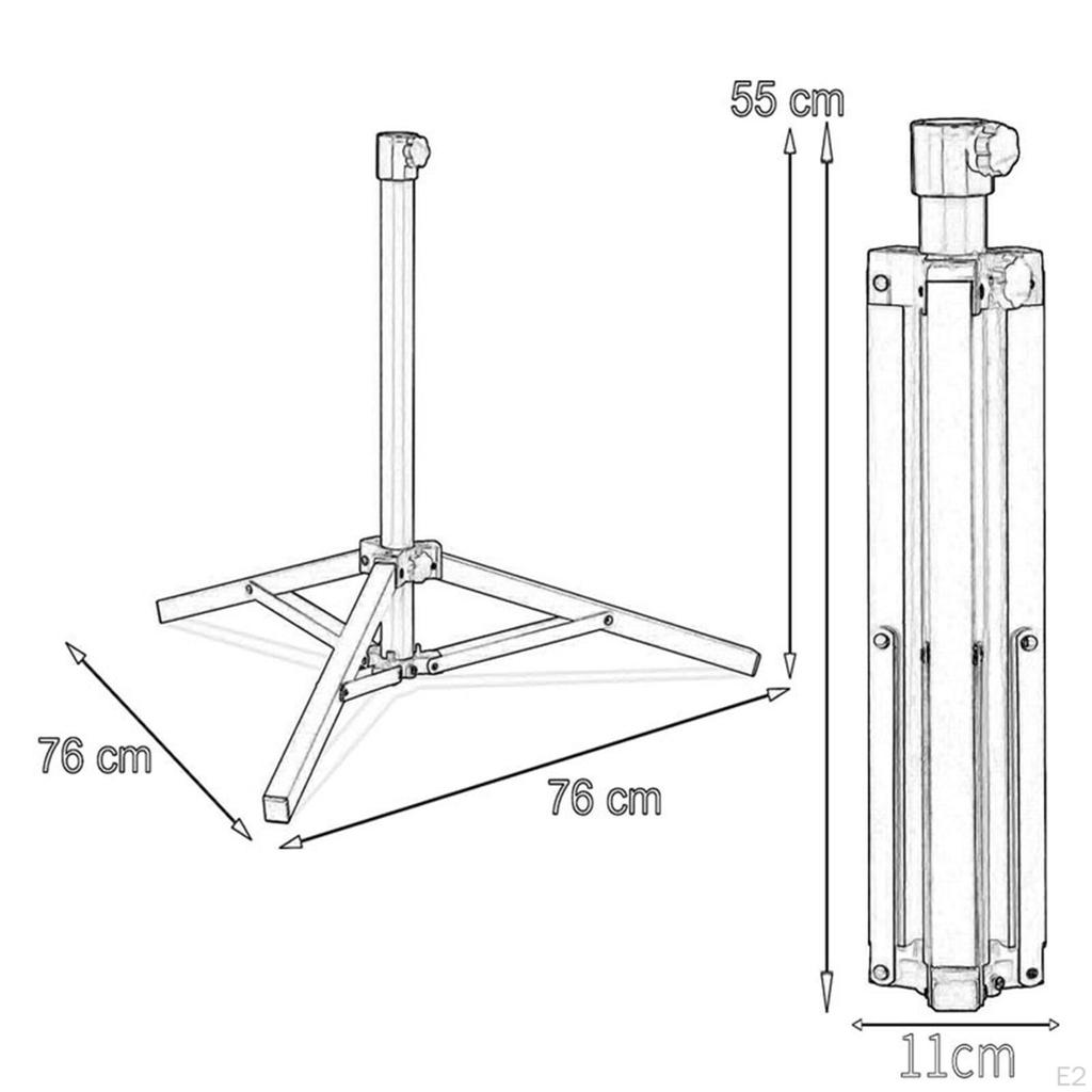Outdoor Umbrella Stand Base Sun Shelter Foldable Metal Patio