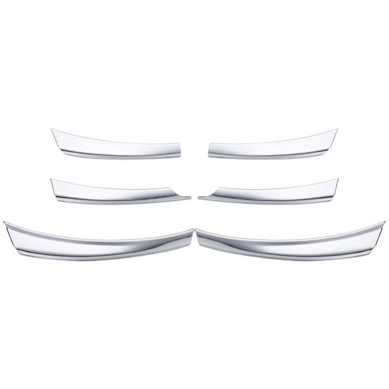 

6 шт. передняя сетка для автомобиля, решетка бампера, накладка для Nissan Sunny Versa 14-17