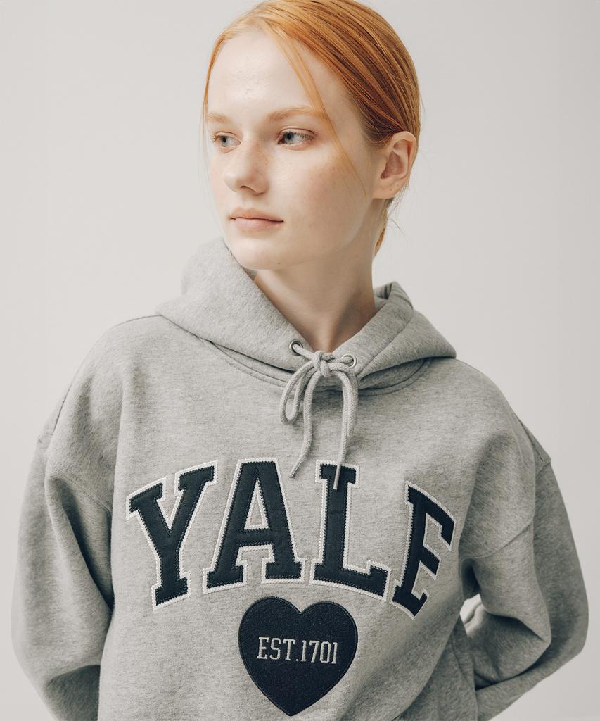 Heart Two-Tone Arch Hoodie_Gray