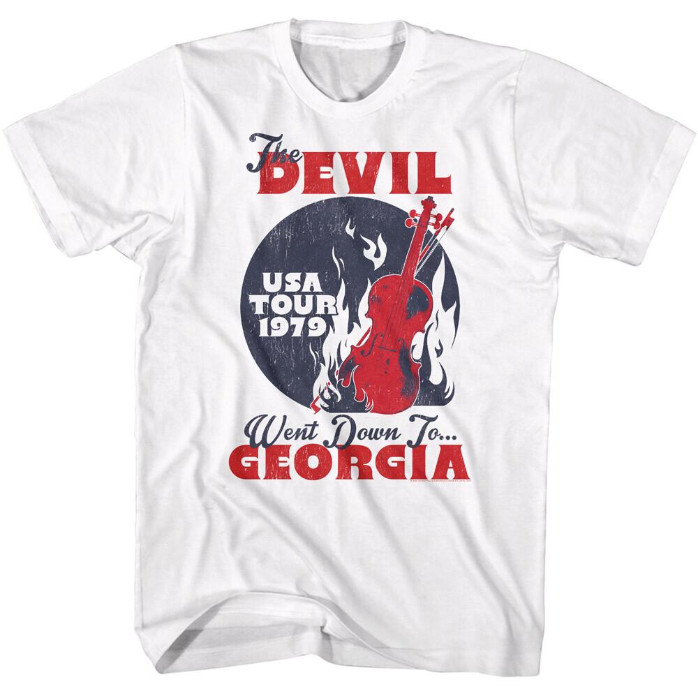 Charlie Daniels Band The Devil Went Down To Georgia US Tour 1979 Men s T Shirt  Unisex T-Shirt XL