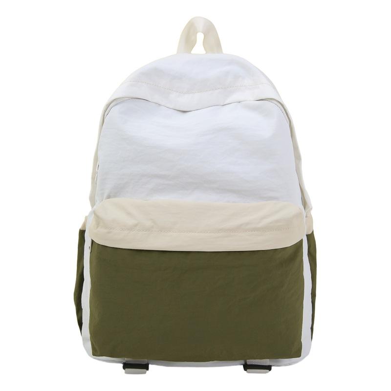 Lightweight Color Block Sports Backpack Large Capacity Student Schoolbag