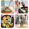 12pc Colorful Kitchenware Cooking Tools Kitchen Silicone Utensil Set Non-stick Spatula Ladle Egg Beaters Tool Gadget Accessories Storage Barrels