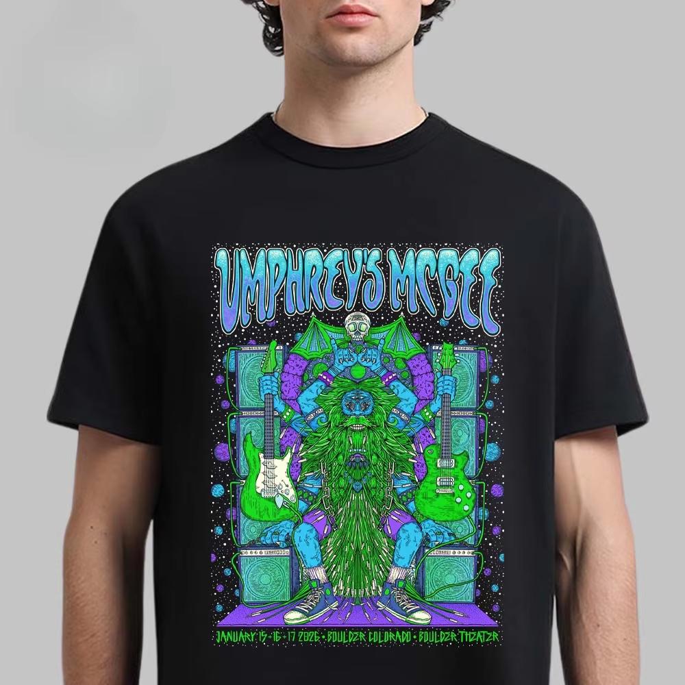 Umphreys Mcgee Chicago Tour Graphic Tee Psychedelic Rock Streetwear Casual Unisex Top For Unisex Unisex