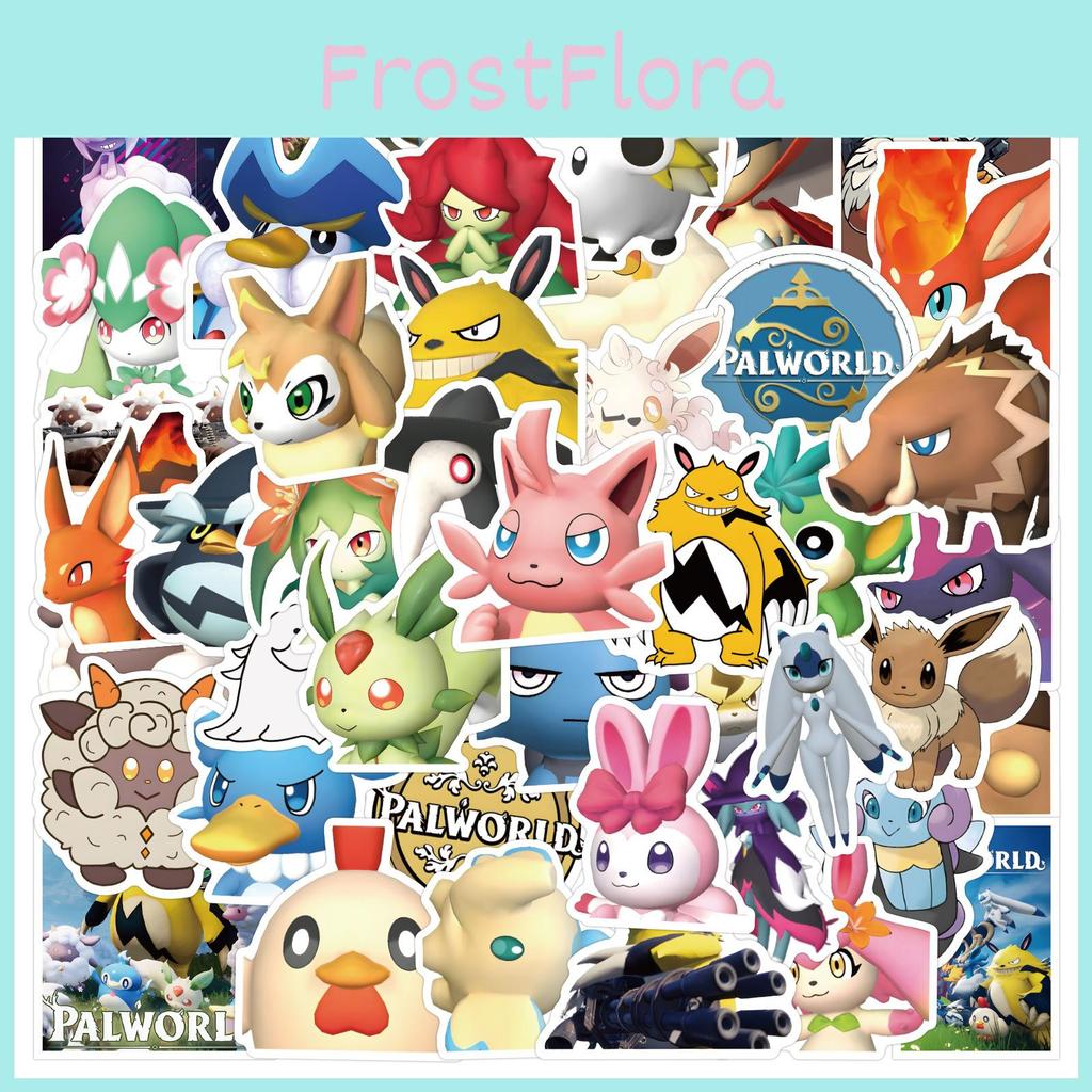Palworld Cartoon Fantasy Kreatur Paru Spiel Aufkleber Niedlicher Stil Wasserdicht