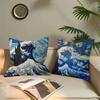 The Great Wave Off Kanagawa Pillow Cover For Bedroom Room And Living Room Sofa Decorative Cushion Cover