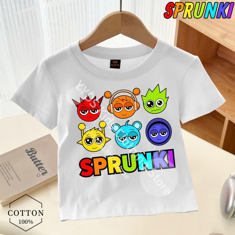 Doar un tip căruia îi place Sprunki Boy Imprimeu grafic Tricou Sprunki pentru copii Tendință de modă Tricou pentru băieți Haine universale de vară pentru băieți/fete