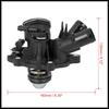 Engine Coolant Thermostat Housing Replacement for Mercedes-Benz C250 2012-2015, No.2712000315 Metal Black 1 Pc