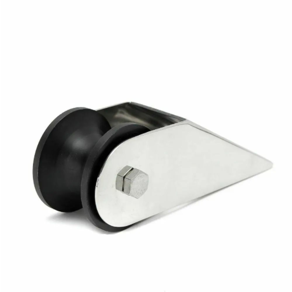 Rubber Wheel Boat Bow Roller Stainless Steel 316 Bow Roller Roller Bracket  Stamping Boat