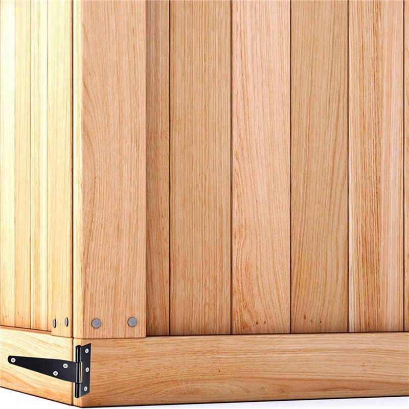 A84X-30 PCS 4 Inch T-Strap Hinges Rustic Gate Strap Hinge Rustproof Gate Door Black Hinges For Windows, Fence And Barn Gates