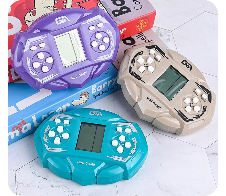 Přenosná retro herní konzole Tetris pro děti a studenty