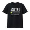 Adulting Would Not Recommend Funny Sayings One Star T Shirt Vintage Washed Breathable Versatile Homme Soft Comfortable Slightly