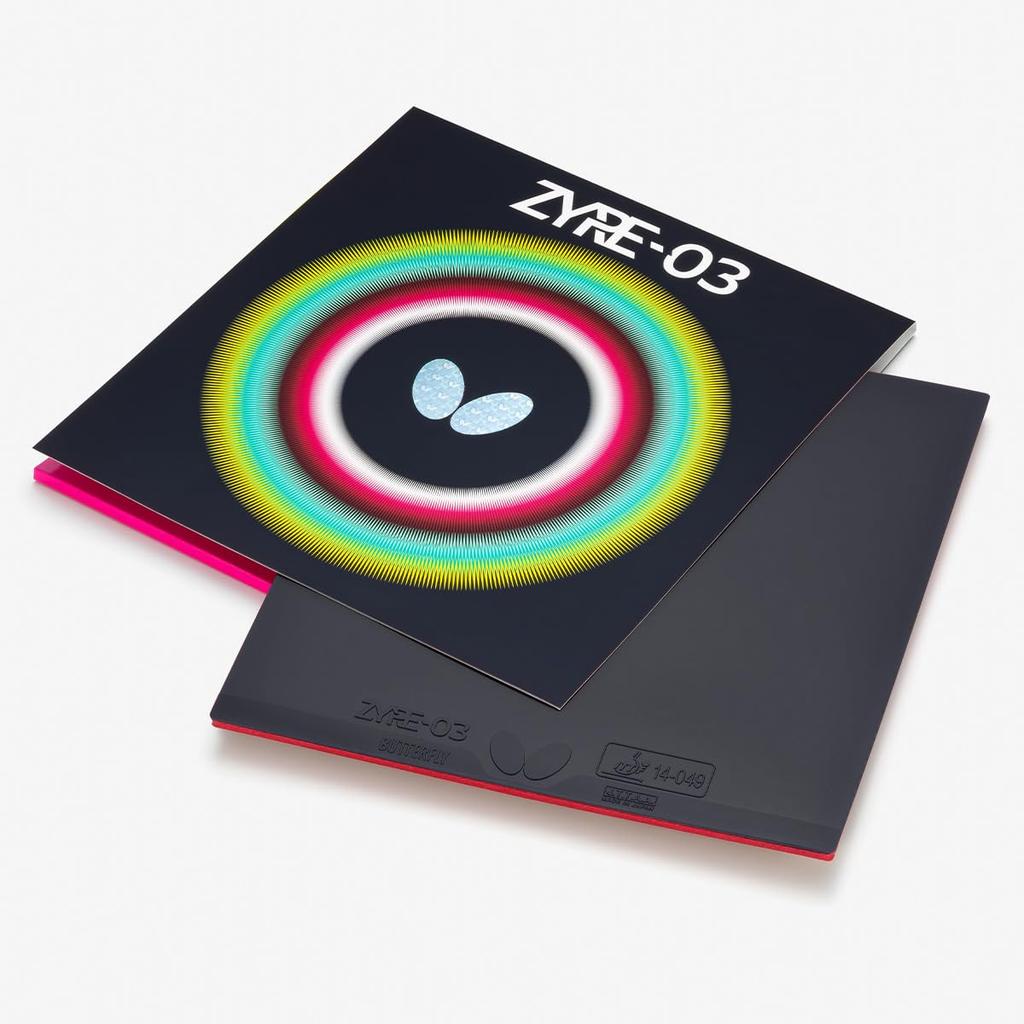 Butterfly Zyre 03 Inverted Rubber (Black / 2.7 / Part No. 06140)