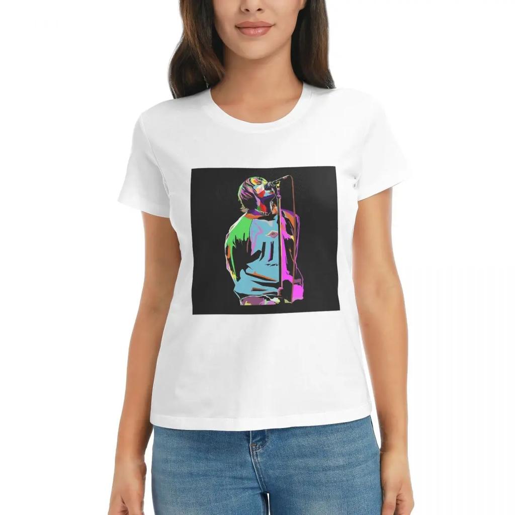 Women TShirt Liam Gallagher Art Summer Short Sleeve Tees ONeck Cotton T Shirts Clothes Tops Streetwear