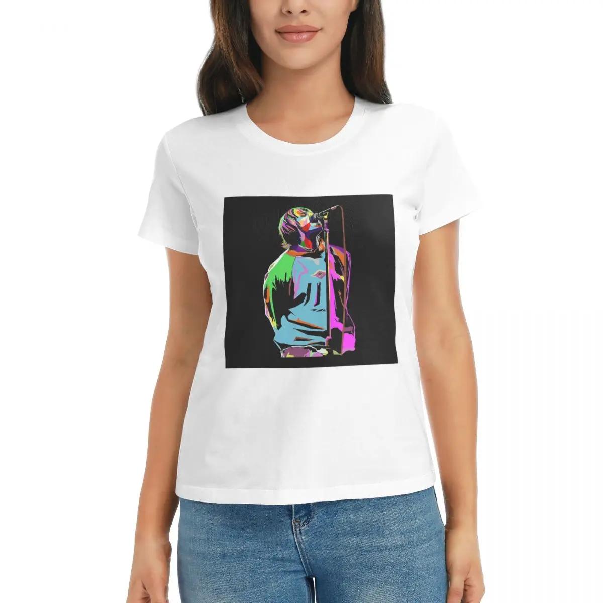 Women TShirt Liam Gallagher Art Summer Short Sleeve Tees ONeck Cotton T Shirts Clothes Tops Streetwear S