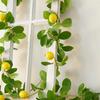Simulation Green Plant Artificial Foam Lemon Fruit Vine, Home Decoration Atmosphere Vine Arrangement Props