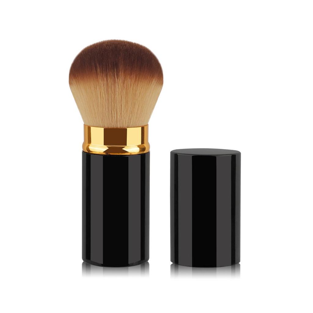 Retractable Travel Makeup Brush: Portable Blush & Powder Tool