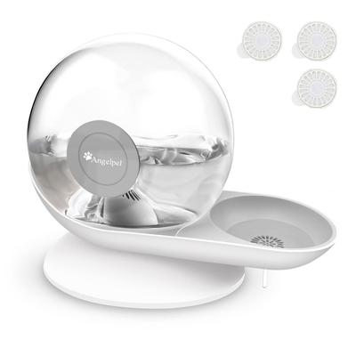 Water Automatic Water Large For Small and Medium Includes Gravity Automatic Water No Electricity Supports Home Sitting Angelpet 3 Filters Drinker,