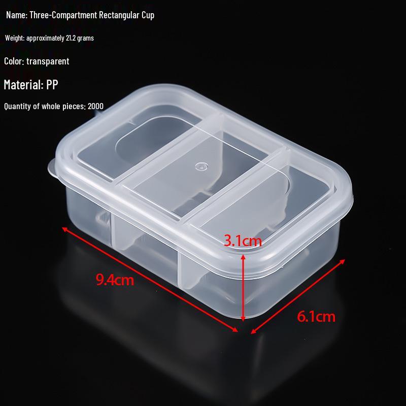 Transparent Storage Box for Electronics, Jewelry, Tools, Plastic Parts, and Fishing Tackle with Large Fixed Grids